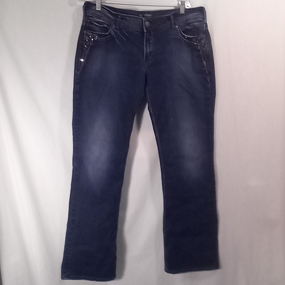 Silver Jeans Suki Mid Rise Boot Cut Jeans Size 36 Waist
